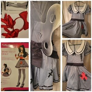 Halloween Wind Me Up Doll Costume Women